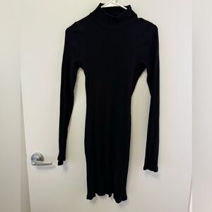 Lulu's Classic Black Long Sleeve Dress